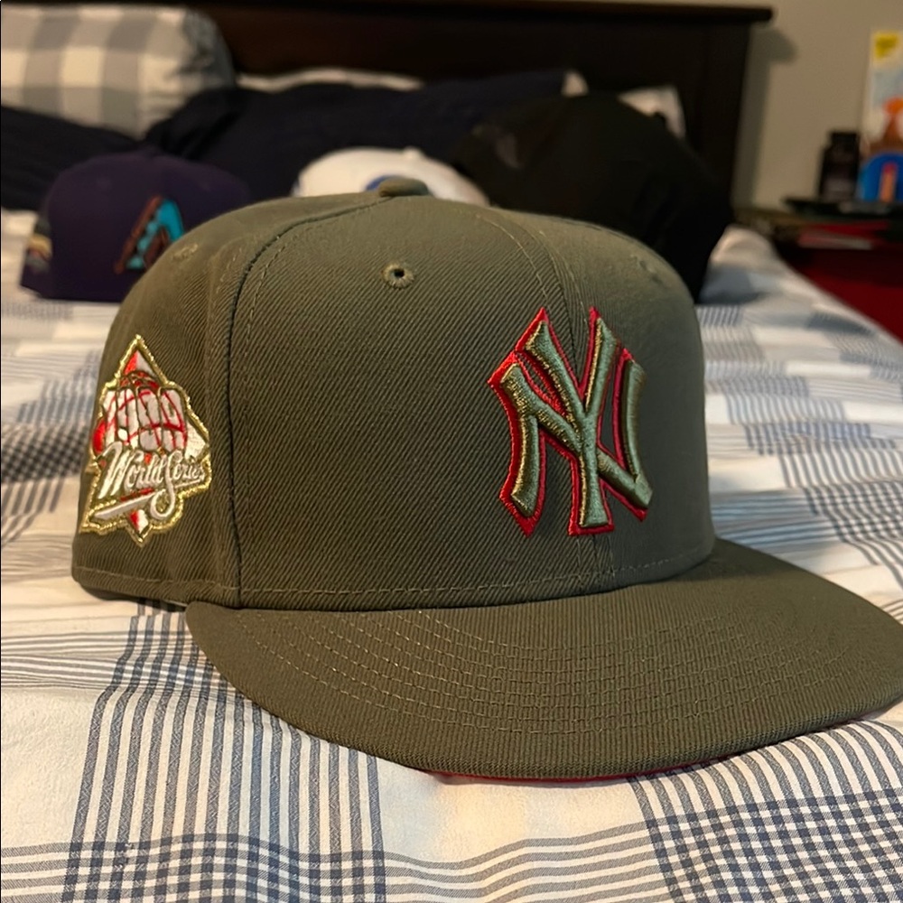 New Era Olive Green NY Yankees Hat